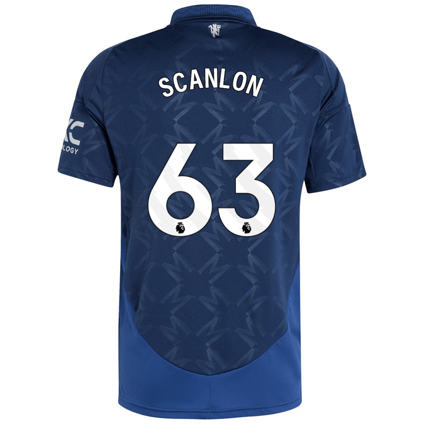 Kvinder James Scanlon #63 Indigo Udebane Spillertrøjer 2024/25 Trøje T-Shirt