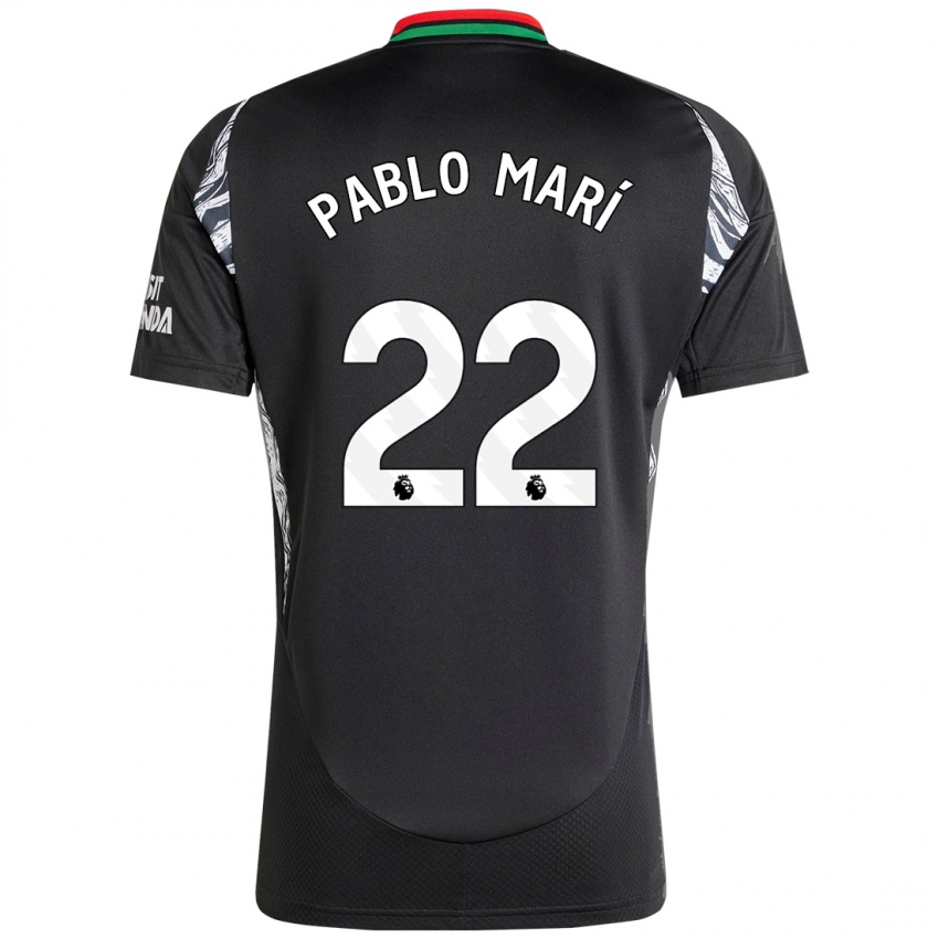 Kvinder Pablo Mari #22 Sort Udebane Spillertrøjer 2024/25 Trøje T-Shirt