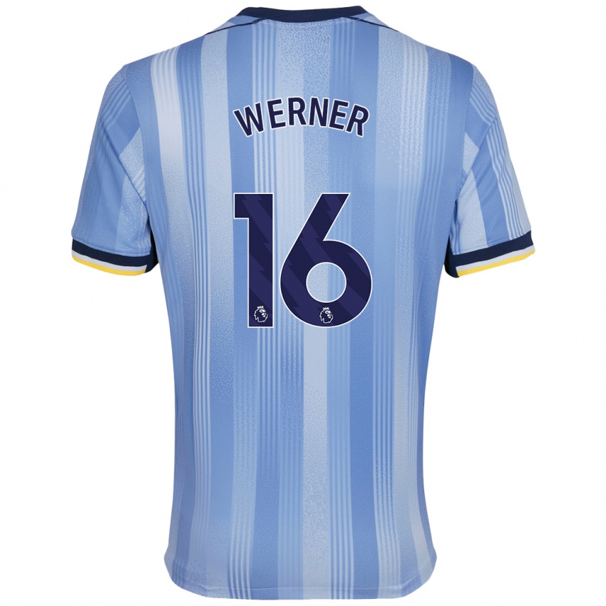 Kvinder Timo Werner #16 Lyseblå Udebane Spillertrøjer 2024/25 Trøje T-Shirt