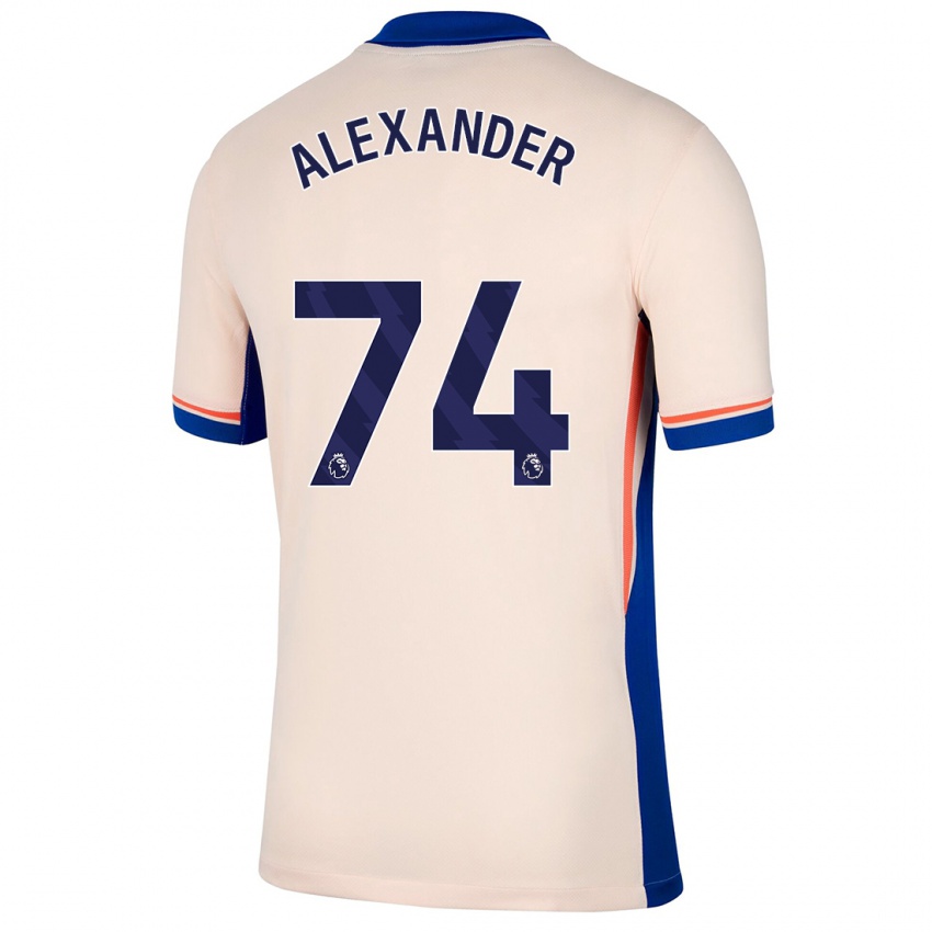 Kvinder Reiss Alexander Russell-Denny #74 Lys Beige Udebane Spillertrøjer 2024/25 Trøje T-Shirt