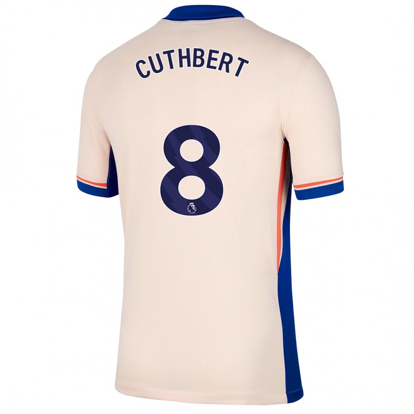 Kvinder Erin Cuthbert #8 Lys Beige Udebane Spillertrøjer 2024/25 Trøje T-Shirt