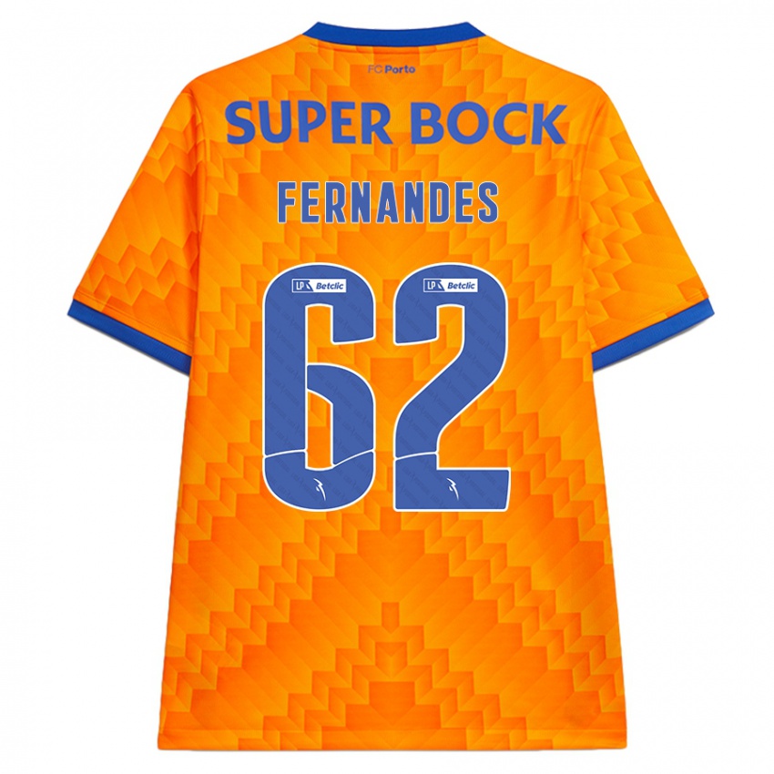 Kvinder Rodrigo Fernandes #62 Orange Udebane Spillertrøjer 2024/25 Trøje T-Shirt