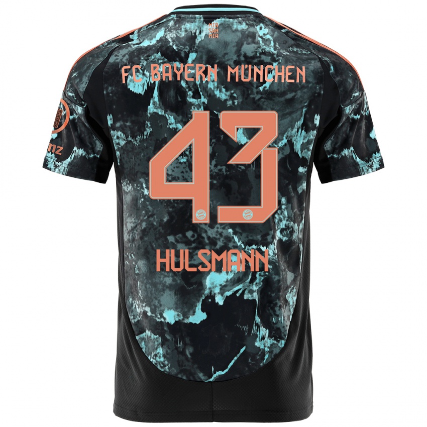 Kvinder Tom Hulsmann #43 Sort Udebane Spillertrøjer 2024/25 Trøje T-Shirt