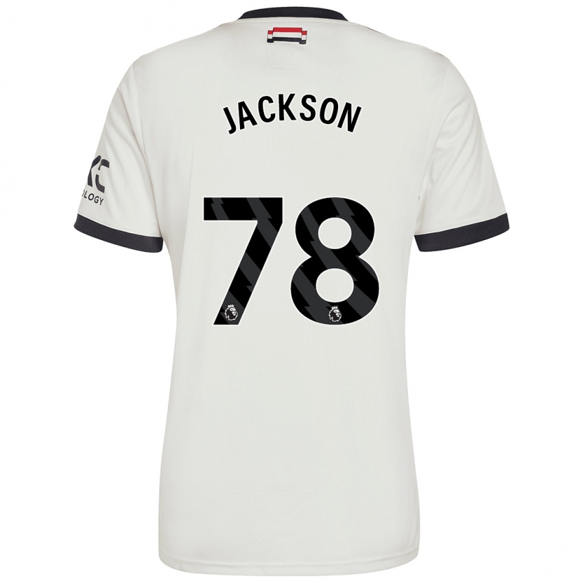 Kvinder Louis Jackson #78 Råhvid Tredje Sæt Spillertrøjer 2024/25 Trøje T-Shirt