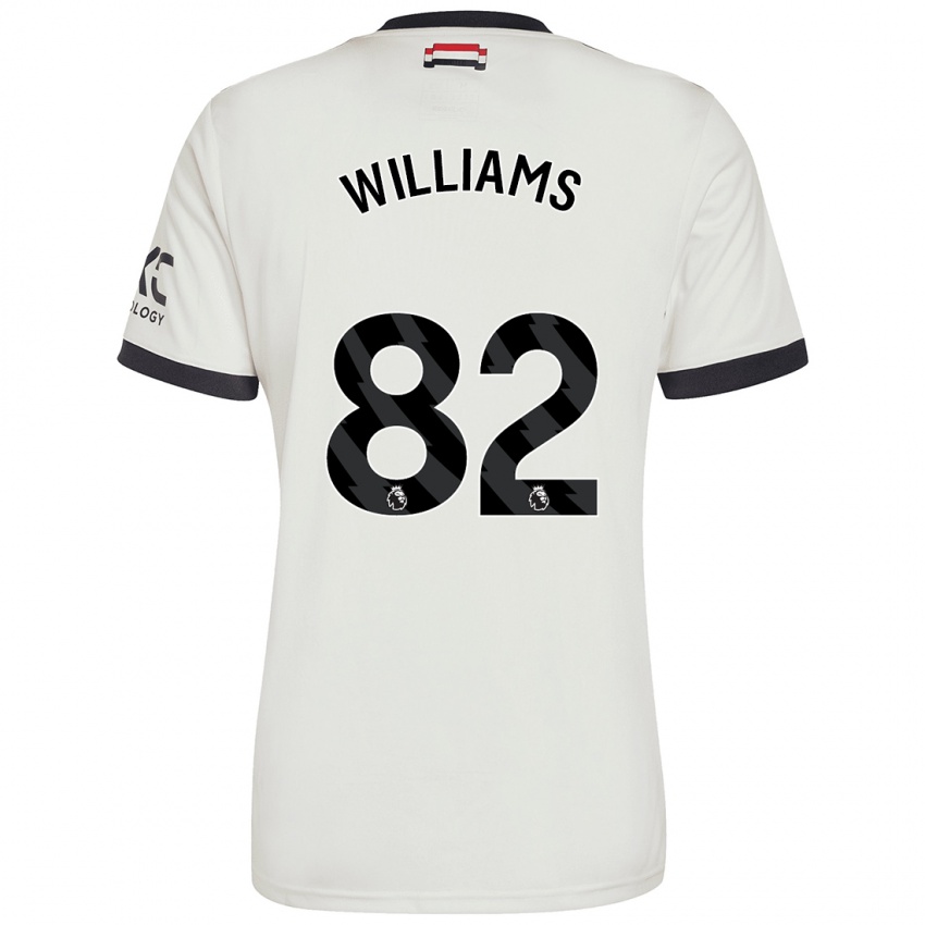 Kvinder Ethan Williams #82 Råhvid Tredje Sæt Spillertrøjer 2024/25 Trøje T-Shirt