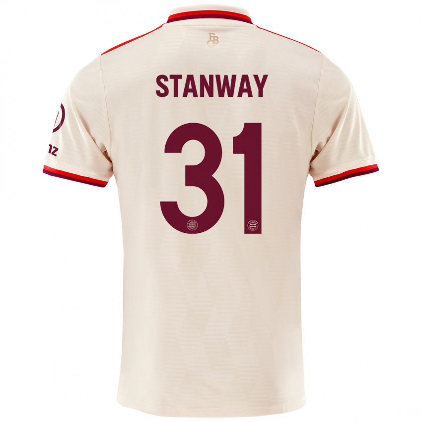 Kvinder Georgia Stanway #31 Linned Tredje Sæt Spillertrøjer 2024/25 Trøje T-Shirt