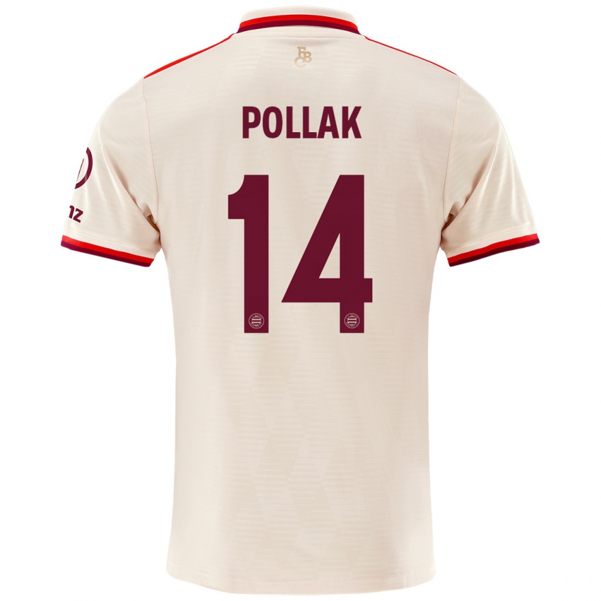 Kvinder Florian Pollak #14 Linned Tredje Sæt Spillertrøjer 2024/25 Trøje T-Shirt