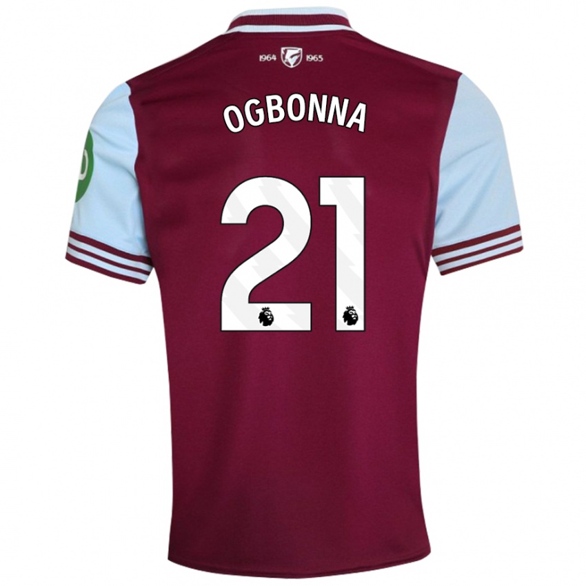 Børn Angelo Ogbonna #21 Mørkerød Hjemmebane Spillertrøjer 2024/25 Trøje T-Shirt