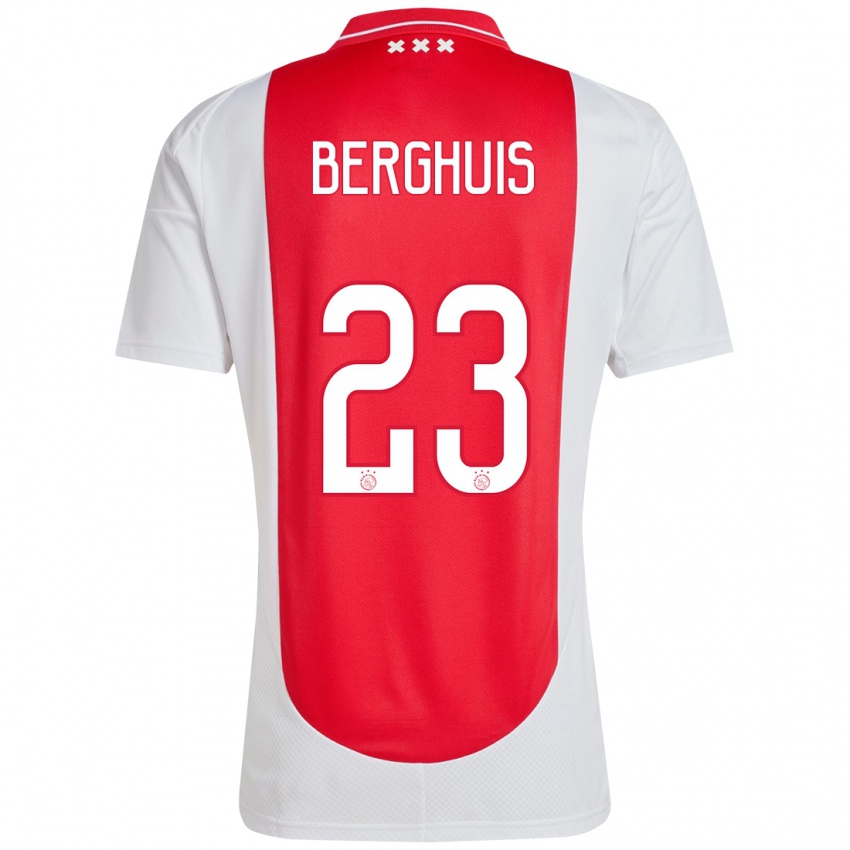 Børn Steven Berghuis #23 Rød Hvid Hjemmebane Spillertrøjer 2024/25 Trøje T-Shirt