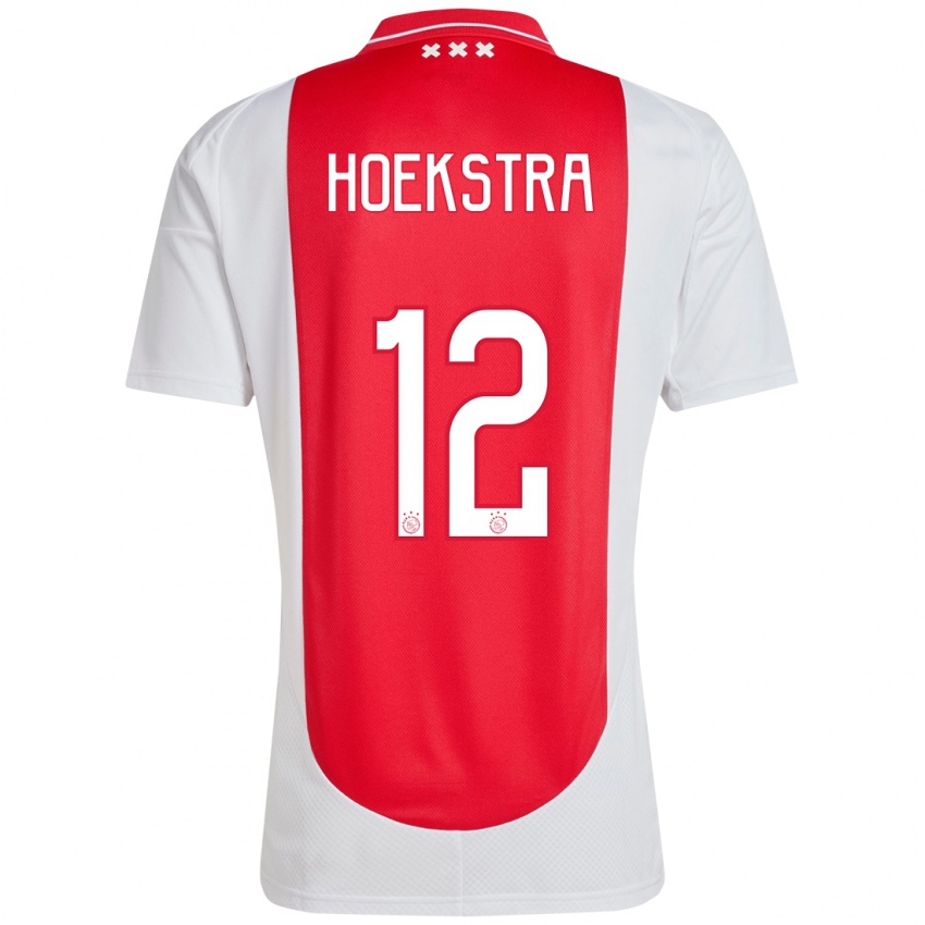 Børn Isabelle Hoekstra #12 Rød Hvid Hjemmebane Spillertrøjer 2024/25 Trøje T-Shirt