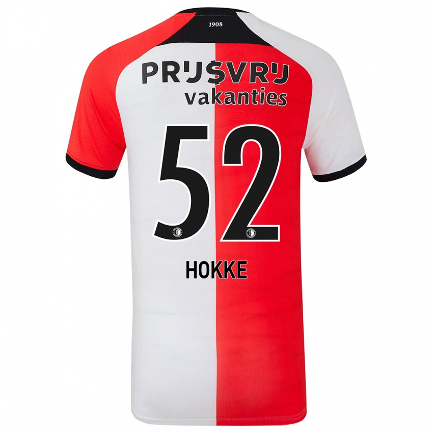 Børn Milan Hokke #52 Rød Hvid Hjemmebane Spillertrøjer 2024/25 Trøje T-Shirt