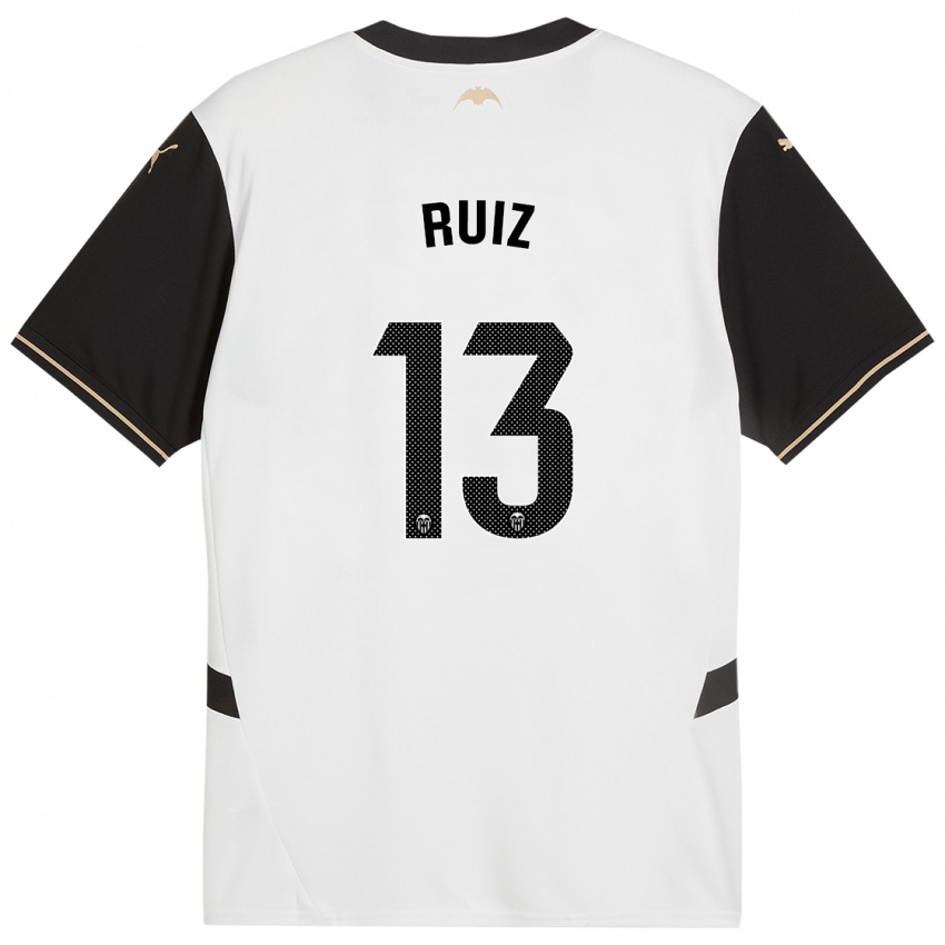 Børn Nil Ruiz #13 Hvid Sort Hjemmebane Spillertrøjer 2024/25 Trøje T-Shirt