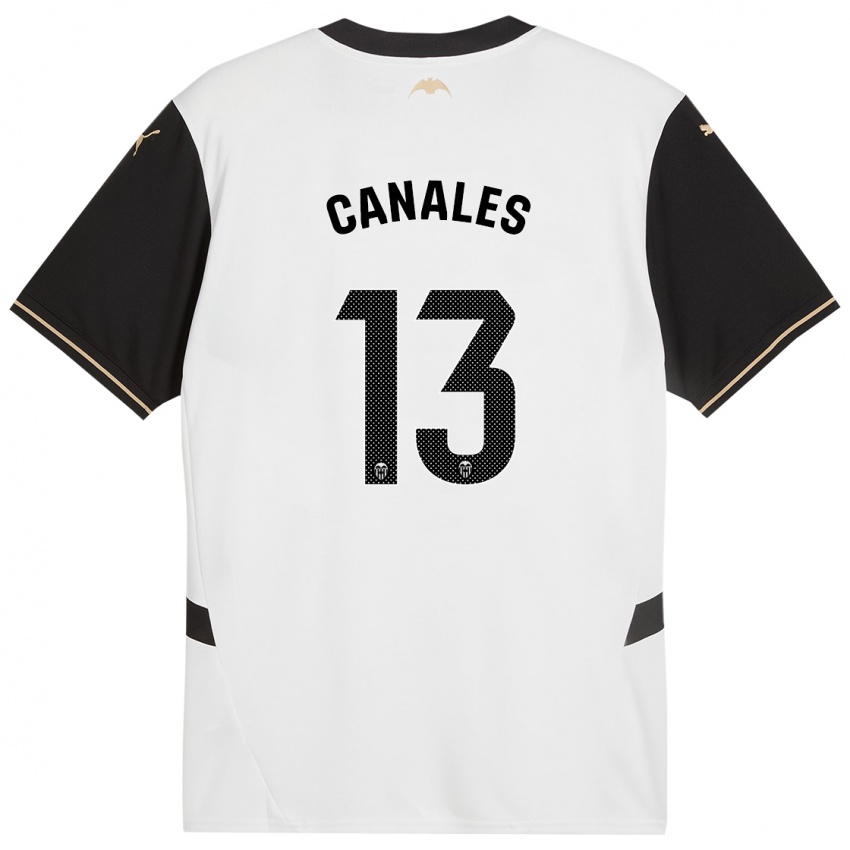 Børn Antonia Canales #13 Hvid Sort Hjemmebane Spillertrøjer 2024/25 Trøje T-Shirt