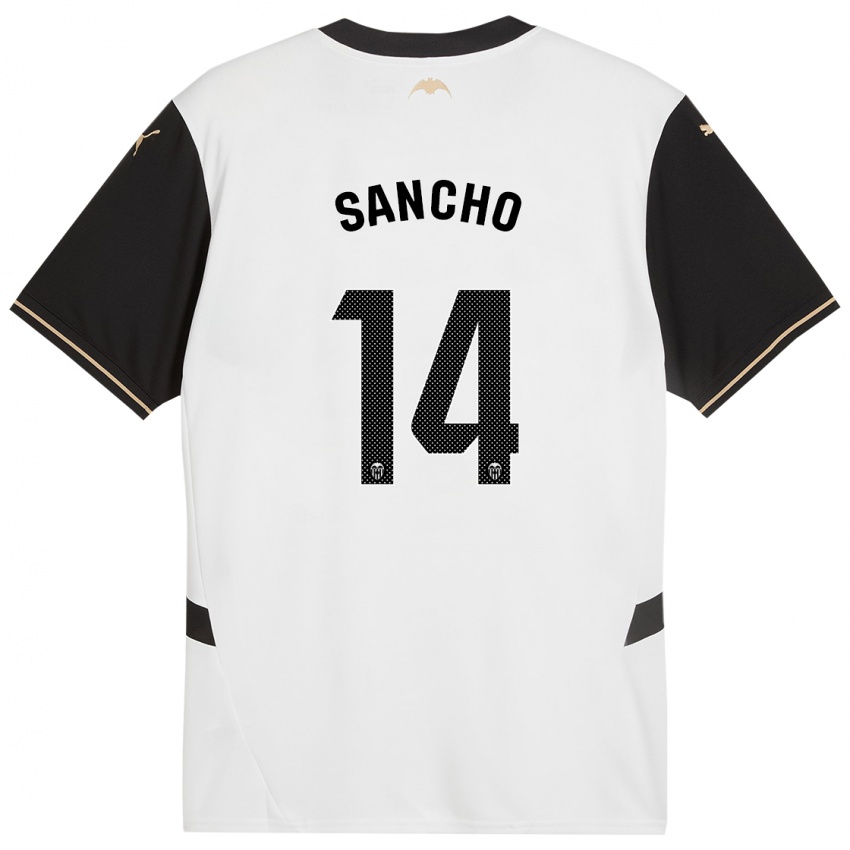 Børn Pauleta Sancho #14 Hvid Sort Hjemmebane Spillertrøjer 2024/25 Trøje T-Shirt