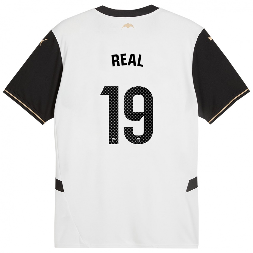 Børn Kerlly Real #19 Hvid Sort Hjemmebane Spillertrøjer 2024/25 Trøje T-Shirt