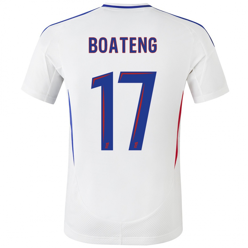 Børn Jerome Boateng #17 Hvid Blå Hjemmebane Spillertrøjer 2024/25 Trøje T-Shirt