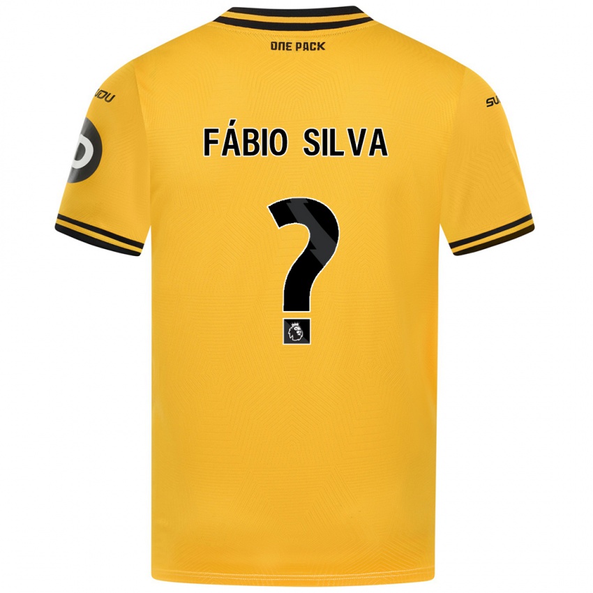 Børn Fabio Silva #0 Gul Hjemmebane Spillertrøjer 2024/25 Trøje T-Shirt