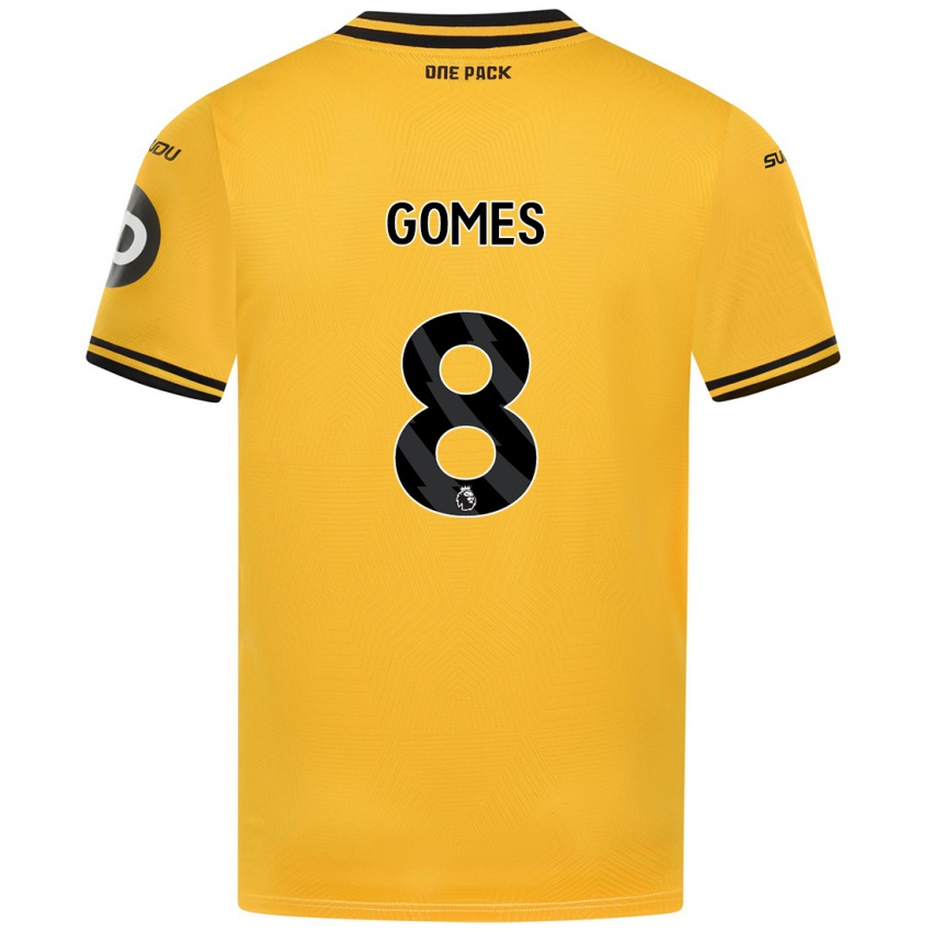 Børn Joao Gomes #8 Gul Hjemmebane Spillertrøjer 2024/25 Trøje T-Shirt