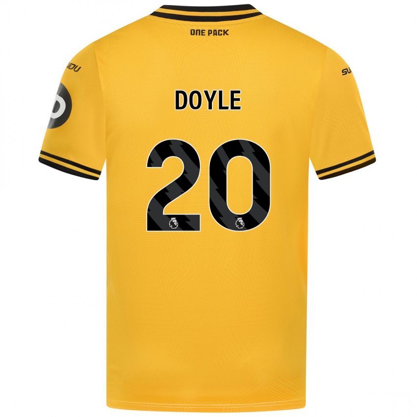 Børn Tommy Doyle #20 Gul Hjemmebane Spillertrøjer 2024/25 Trøje T-Shirt