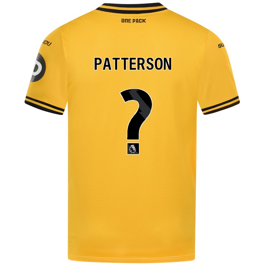 Børn Lennon Patterson #0 Gul Hjemmebane Spillertrøjer 2024/25 Trøje T-Shirt