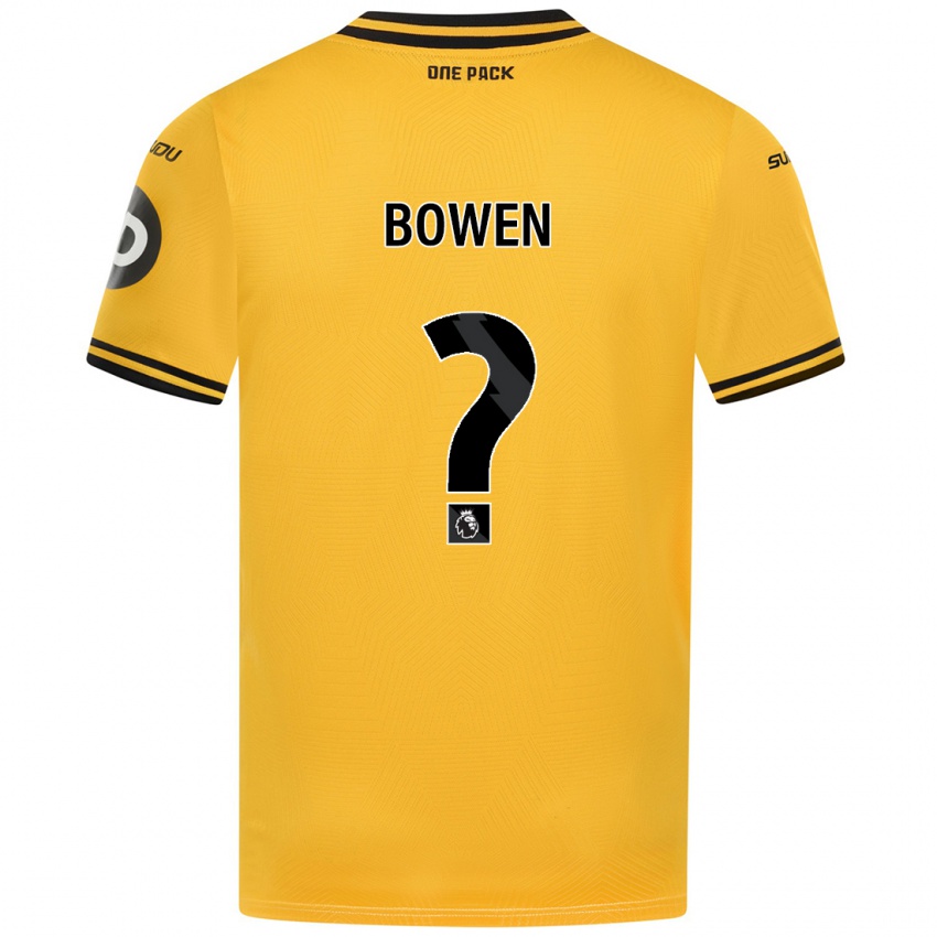 Børn Reiss Bowen #0 Gul Hjemmebane Spillertrøjer 2024/25 Trøje T-Shirt