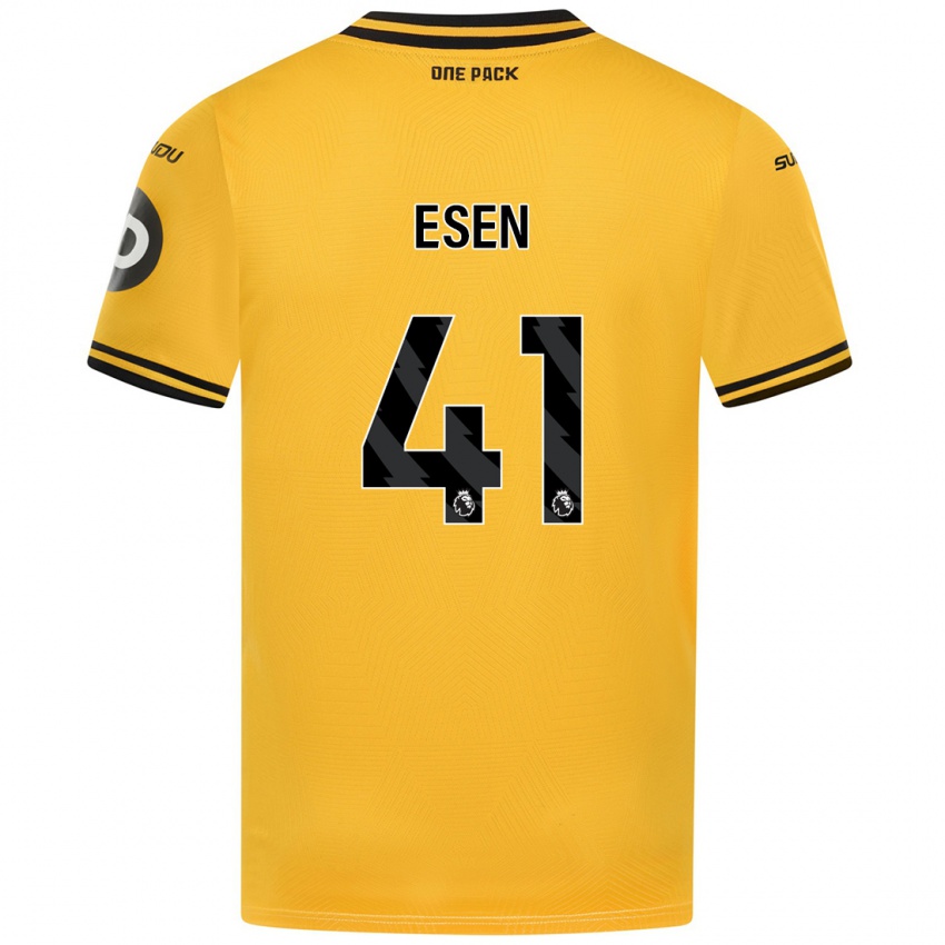 Børn Josh Esen #41 Gul Hjemmebane Spillertrøjer 2024/25 Trøje T-Shirt