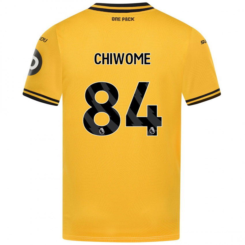 Børn Leon Chiwome #84 Gul Hjemmebane Spillertrøjer 2024/25 Trøje T-Shirt