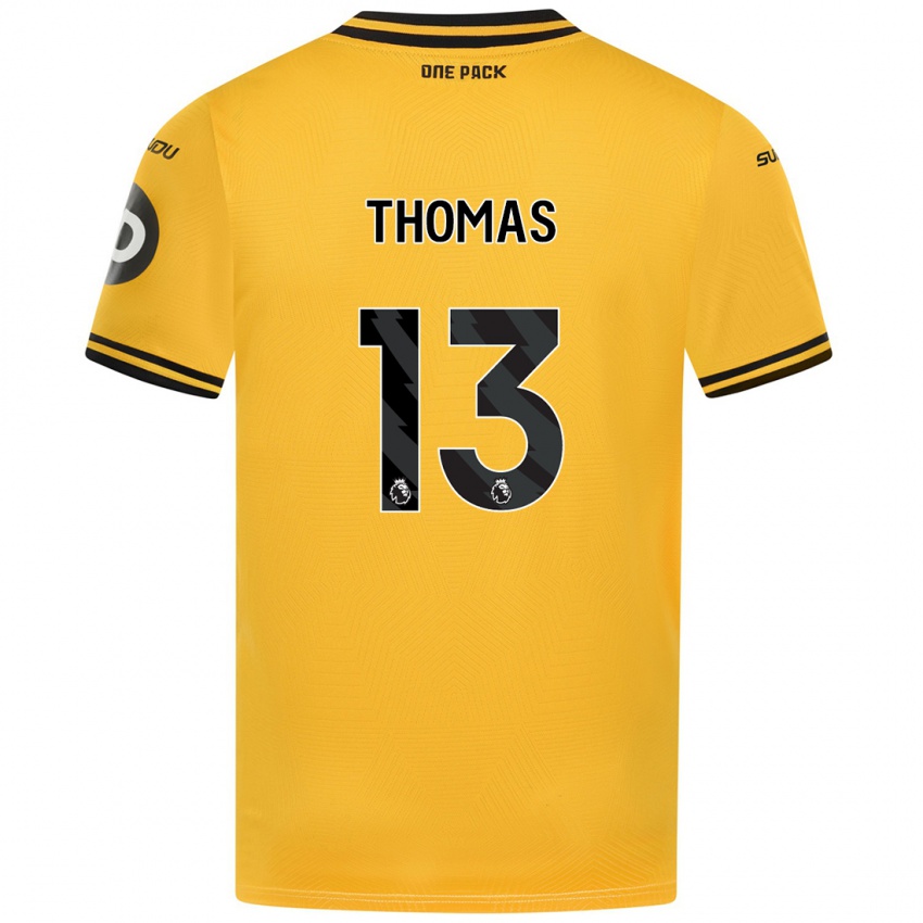 Børn Bec Thomas #13 Gul Hjemmebane Spillertrøjer 2024/25 Trøje T-Shirt