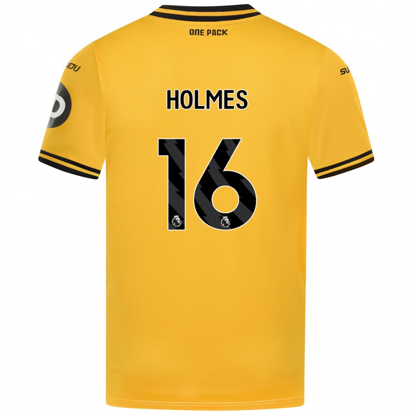 Børn Summer Holmes #16 Gul Hjemmebane Spillertrøjer 2024/25 Trøje T-Shirt