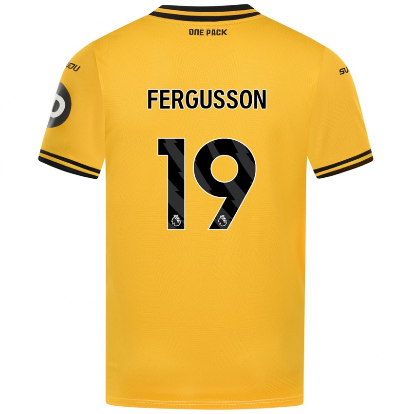 Børn Liv Fergusson #19 Gul Hjemmebane Spillertrøjer 2024/25 Trøje T-Shirt