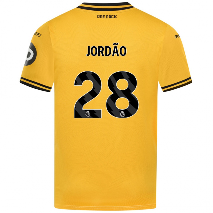 Børn Bruno Jordao #28 Gul Hjemmebane Spillertrøjer 2024/25 Trøje T-Shirt