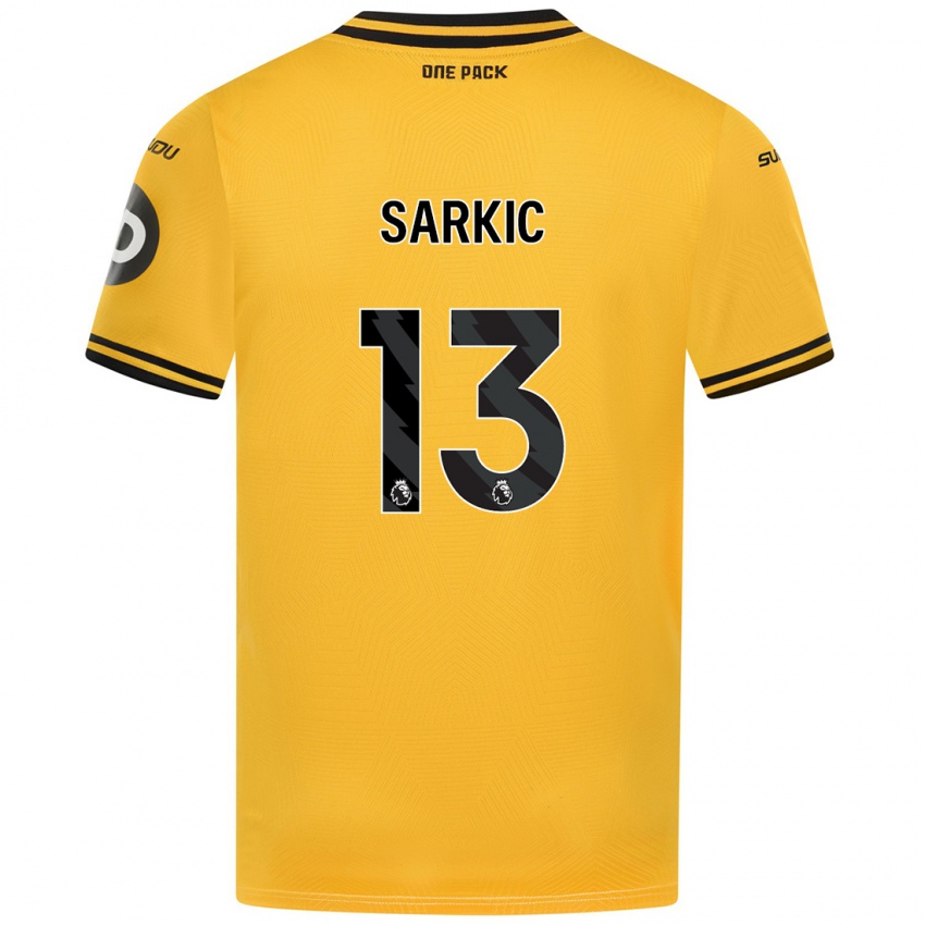 Børn Matija Sarkic #13 Gul Hjemmebane Spillertrøjer 2024/25 Trøje T-Shirt