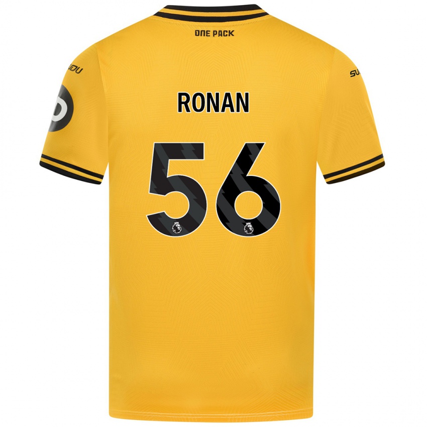 Børn Connor Ronan #56 Gul Hjemmebane Spillertrøjer 2024/25 Trøje T-Shirt