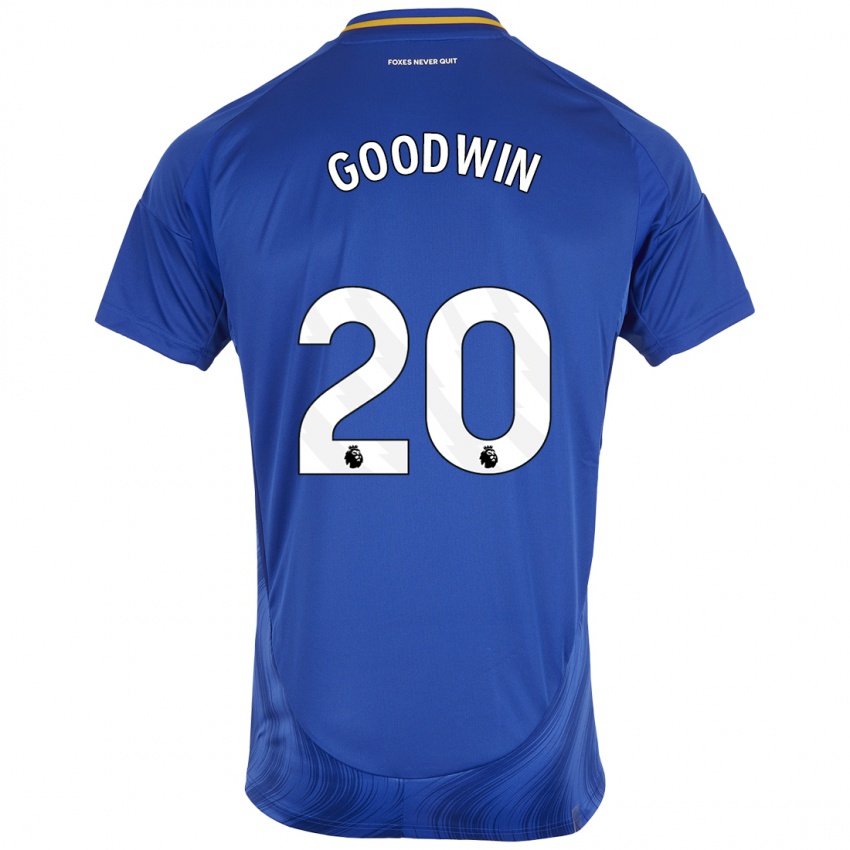 Børn Missy Goodwin #20 Blå Hvid Hjemmebane Spillertrøjer 2024/25 Trøje T-Shirt