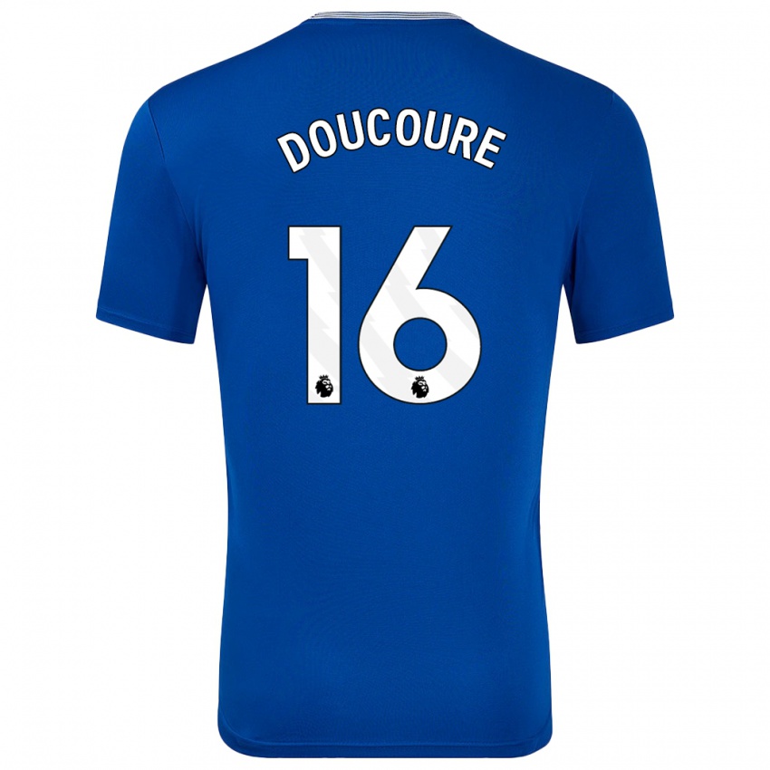 Børn Abdoulaye Doucouré #16 Blå Med Hjemmebane Spillertrøjer 2024/25 Trøje T-Shirt