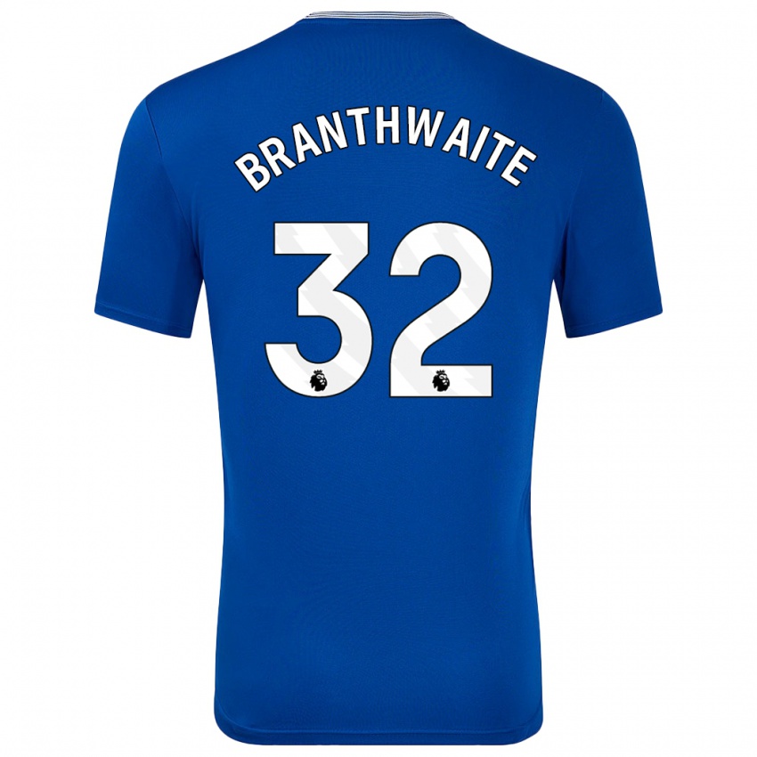 Børn Jarrad Branthwaite #32 Blå Med Hjemmebane Spillertrøjer 2024/25 Trøje T-Shirt