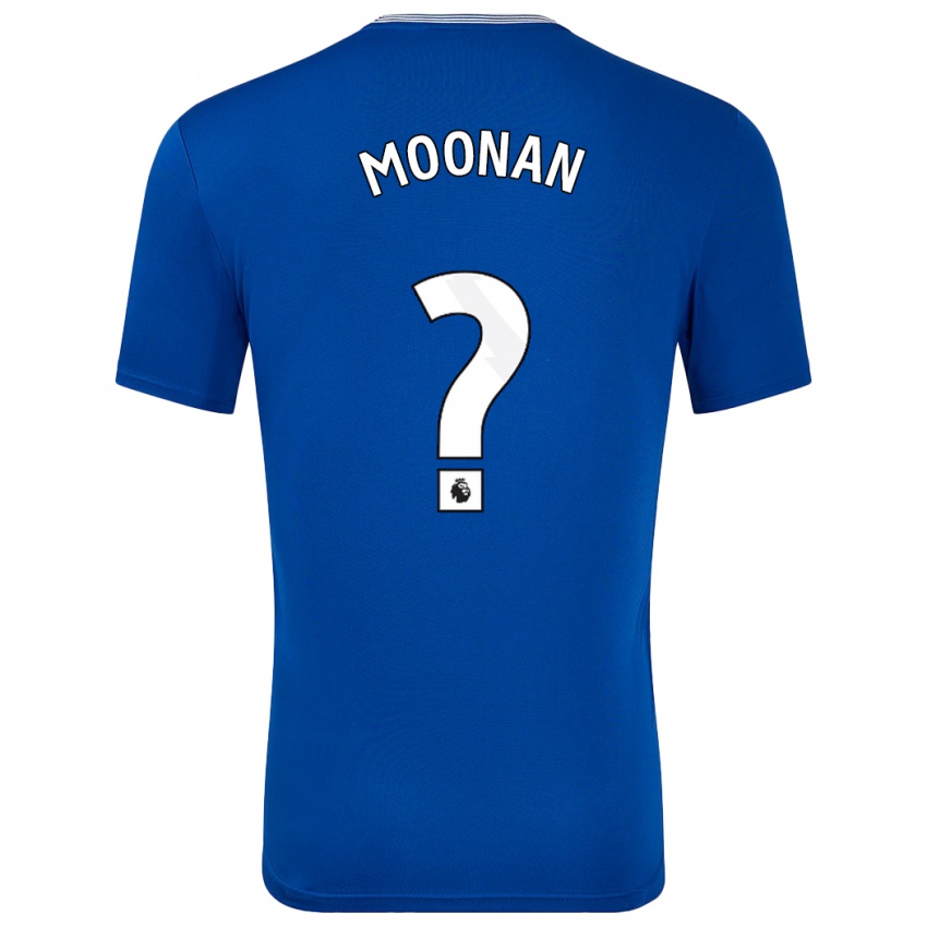 Børn Bradley Moonan #0 Blå Med Hjemmebane Spillertrøjer 2024/25 Trøje T-Shirt