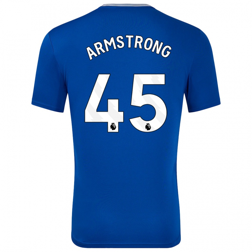 Børn Harrison Armstrong #45 Blå Med Hjemmebane Spillertrøjer 2024/25 Trøje T-Shirt