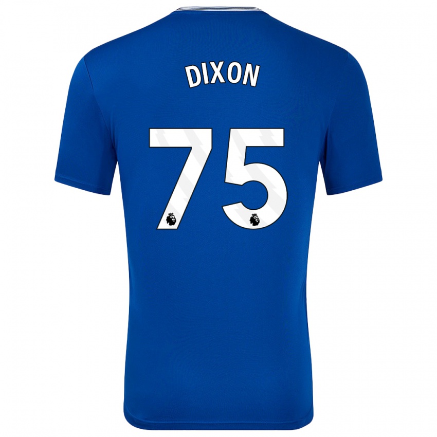 Børn Roman Dixon #75 Blå Med Hjemmebane Spillertrøjer 2024/25 Trøje T-Shirt