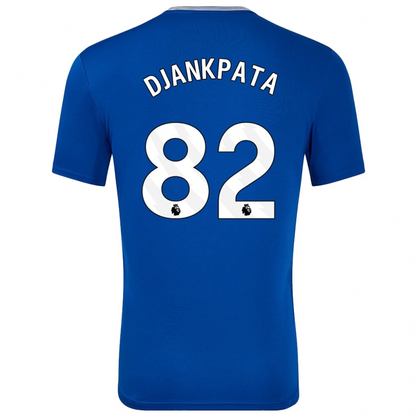 Børn Halid Djankpata #82 Blå Med Hjemmebane Spillertrøjer 2024/25 Trøje T-Shirt