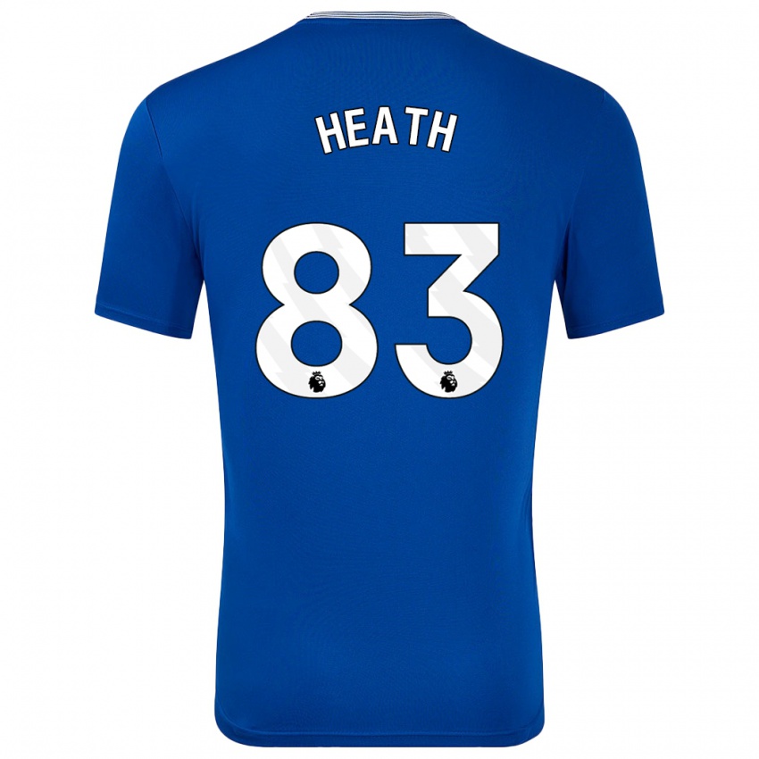 Børn Isaac Heath #83 Blå Med Hjemmebane Spillertrøjer 2024/25 Trøje T-Shirt