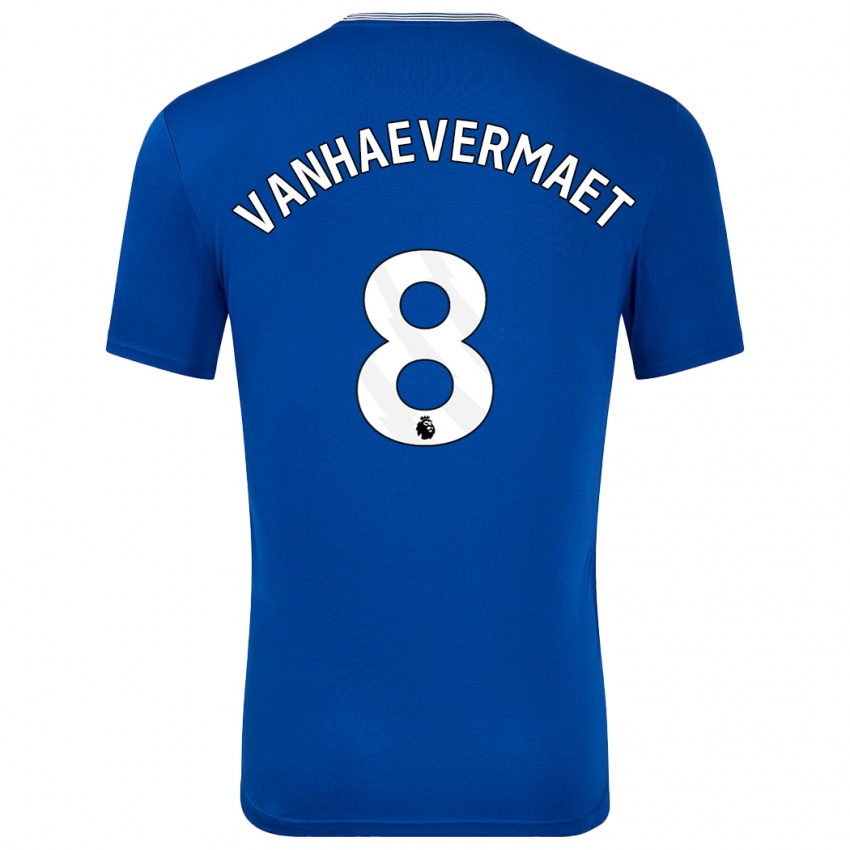 Børn Justine Vanhaevermaet #8 Blå Med Hjemmebane Spillertrøjer 2024/25 Trøje T-Shirt