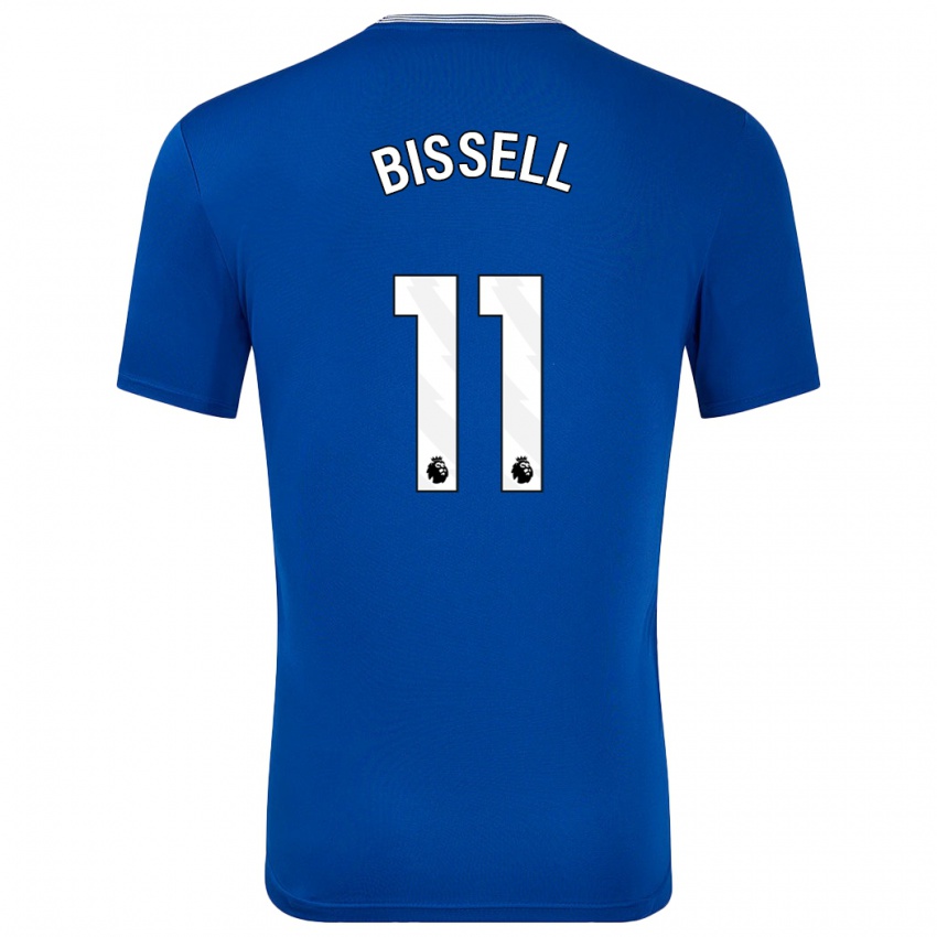 Børn Emma Bissell #11 Blå Med Hjemmebane Spillertrøjer 2024/25 Trøje T-Shirt