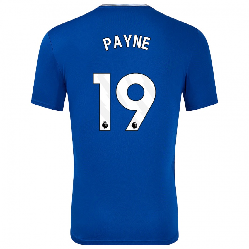 Børn Heather Payne #19 Blå Med Hjemmebane Spillertrøjer 2024/25 Trøje T-Shirt