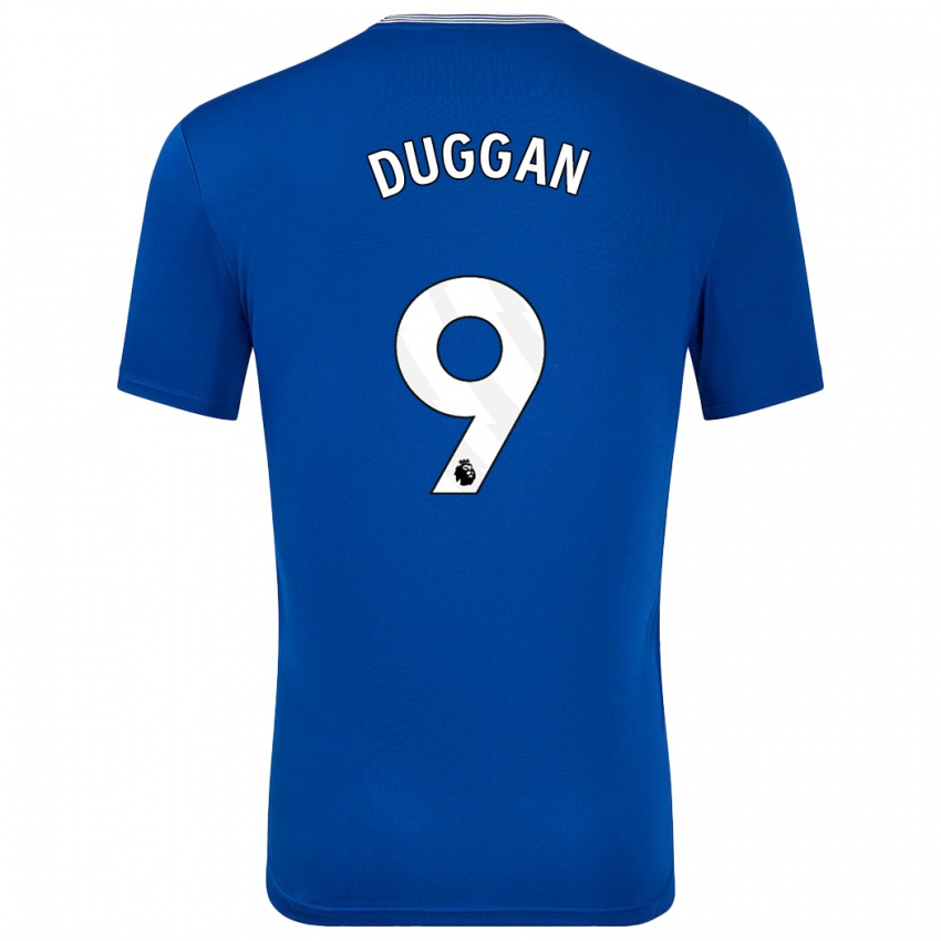 Børn Toni Duggan #9 Blå Med Hjemmebane Spillertrøjer 2024/25 Trøje T-Shirt