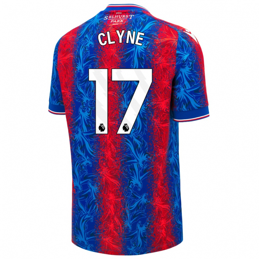 Børn Nathaniel Clyne #17 Røde Blå Striber Hjemmebane Spillertrøjer 2024/25 Trøje T-Shirt