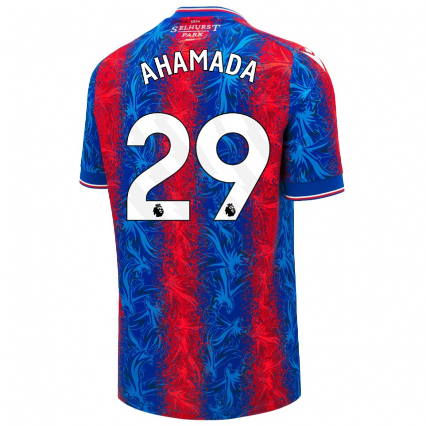 Børn Naouirou Ahamada #29 Røde Blå Striber Hjemmebane Spillertrøjer 2024/25 Trøje T-Shirt