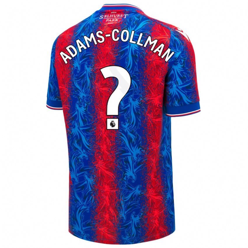 Børn Kai-Reece Adams-Collman #0 Røde Blå Striber Hjemmebane Spillertrøjer 2024/25 Trøje T-Shirt