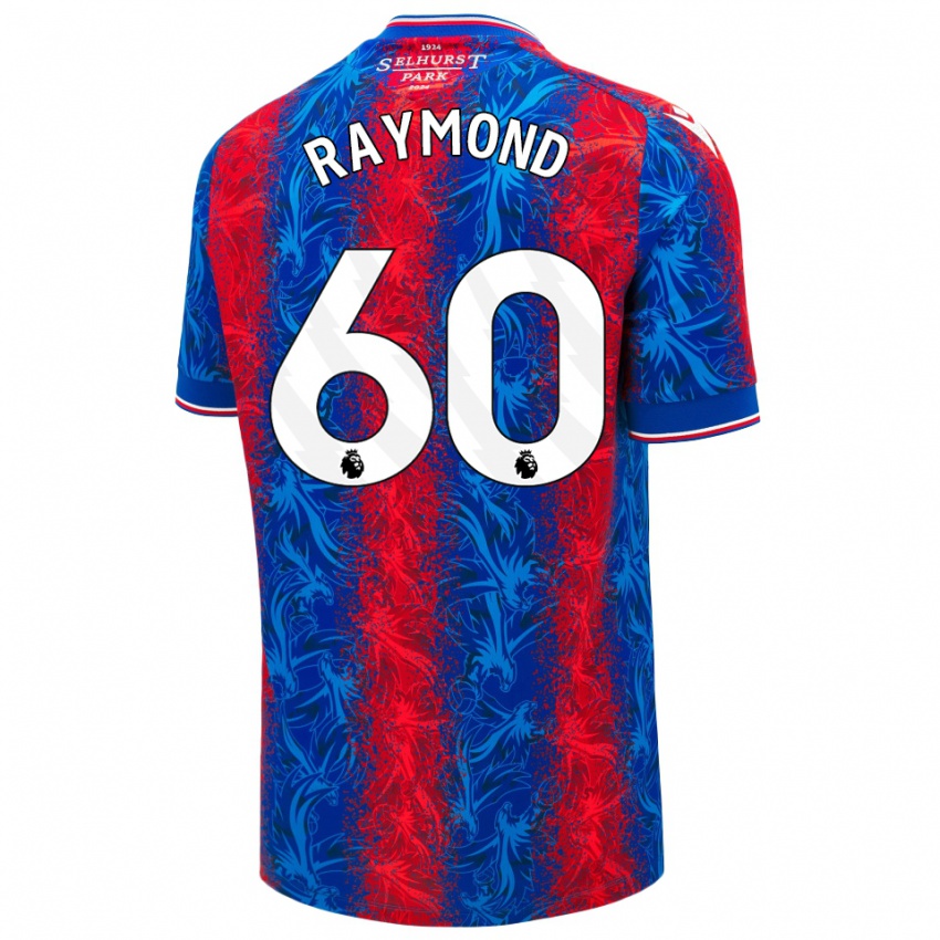 Børn Jadan Raymond #60 Røde Blå Striber Hjemmebane Spillertrøjer 2024/25 Trøje T-Shirt