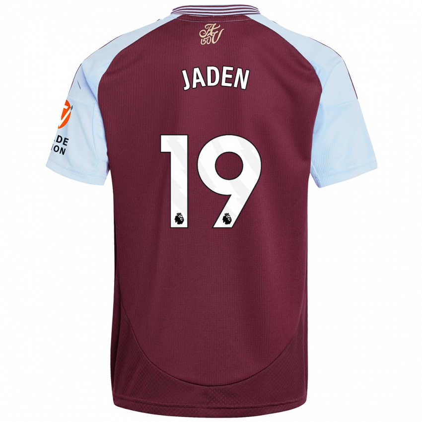 Børn Jaden Philogene #19 Burgund Himmelblå Hjemmebane Spillertrøjer 2024/25 Trøje T-Shirt